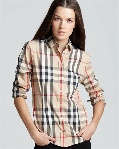 women burberry tops|burberry shirt women outfit.